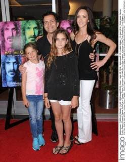 June 13, 2016 - Hollywood, CA, United States - 14 June 2016 - Hollywood. Ceylon Indira Zappa, Dweezil Zappa, Zola Frank Zappa, Megan Marsicano. Arrivals for the Los Angeles premiere of Eat That Question: Frank Zappa in His Own Words held at the Linwood Dunn Theater. Photo Credit: Hollywood United States - ZUMAa123