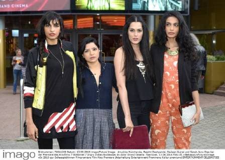 Anushka Manchanda, Rajshri Deshpande, Pavleen Gujral und Sarah-Jane Dias bei der Premiere des Kinofilms 7 Göttinnen Angry Indian Goddesses im Astor Grand Cinema. Hannover, 13.06.2016 Foto:xC.xNiehausx xFuturexImage