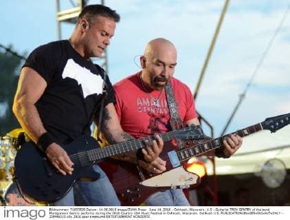 June 14, 2016 - Oshkosh, Wisconsin, U.S - Guitarist TROY GENTRY of the band Montgomery Gentry performs during the 2016 Country USA Music Festival in Oshkosh, Wisconsin. Oshkosh U.S. - ZUMAb115