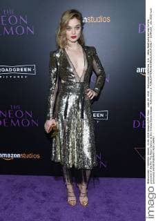 June 14, 2016 - Hollywood, California, U.S. - Bella Heathcote arrives for the premiere of the film The Neon Demon at the Cinema Dome theater. Hollywood U.S. - ZUMAo05_