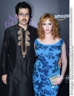 June 14, 2016 - Hollywood, California, U.S. - Christina Hendricks & Geoffrey Arend arrives for the premiere of the film The Neon Demon at the Cinema Dome theater. Hollywood U.S. - ZUMAo05_