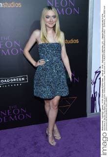 June 14, 2016 - Hollywood, California, U.S. - Dakota Fanning arrives for the premiere of the film The Neon Demon at the Cinema Dome theater. Hollywood U.S. - ZUMAo05_