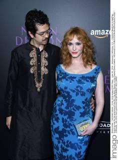 June 14, 2016 - Hollywood, California, U.S. - Christina Hendricks & Geoffrey Arend arrives for the premiere of the film The Neon Demon at the Cinema Dome theater. Hollywood U.S. - ZUMAo05_
