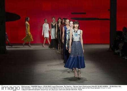 Rio Fashion - Patricia Vieira Modenschau JANUARY RJ DE JANEIRO - 15 06 2016: RIO RIO FASHION - 1st day of Patricia Vieira brand Parade during Rio Fashion Rio which takes place at Pier Maua between 15 and 17 June.  CelsoxPupo