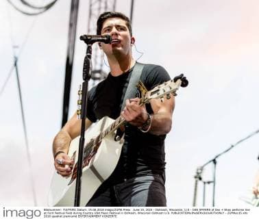 June 15, 2016 - Oshkosh, Wisconsin, U.S - DAN SMYERS of Dan + Shay performs live at Ford Festival Field during Country USA Music Festival in Oshkosh, Wisconsin Oshkosh U.S. - ZUMAs135