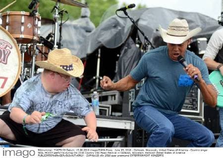 June 15, 2016 - Oshkosh, Wisconsin, United States of America - Country singer NEAL MCCOY performs during the 2016 Country USA Music Festival in Oshkosh, Wisconsin. Oshkosh United States of America - ZUMAb115