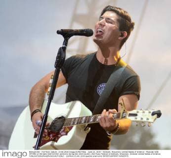 June 15, 2016 - Oshkosh, Wisconsin, United States of America - Musician DAN SMYERS of the band DAN & SHAY performs during the 2016 Country USA Music Festival in Oshkosh, Wisconsin. Oshkosh United States of America - ZUMAb115