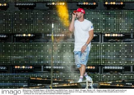 June 17, 2016 - Chicago, Illinois, U.S - Country singer SAM HUNT performs live at FirstMerit Bank Pavilsion during the Windy City LakeShake Music Festival in Chicago, Illinois Chicago U.S. - ZUMAs135