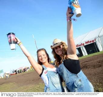 June 17, 2016 - Oshkosh, Wisconsin, U.S - A young female attendee during the 2016 Country USA Music Festival in Oshkosh, Wisconsin. Oshkosh U.S. - ZUMAb115