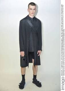 Milan Men s Fashion Week Spring Summer 2017 Milan Fashion Week, Spring Summer 2017. Versace First Look. Pictured: Model  RiccardoxGiordanoxFotosicki