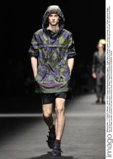 Milan Men s Fashion Week Spring Summer 2017 Milan Fashion Week, Spring Summer 2017. Versace Fashionshow. Pictured: Model  RiccardoxGiordanoxFotosicki