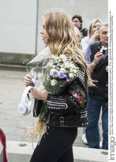 Milan, Stella Maxwell, Versace fashion show Fashion Week in the picture: Stella Maxwell  AlbertoxScarpinato