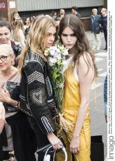 Milan, Stella Maxwell, Versace fashion show Fashion Week in the picture: Stella Maxwell  AlbertoxScarpinato