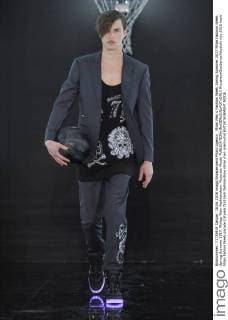 Milan Men s Fashion Week Spring Summer 2017 Milan Fashion Week, Spring Summer 2017. Philipp Plein Fashionshow. Pictured: Model  RiccardoxGiordanoxFotosicki