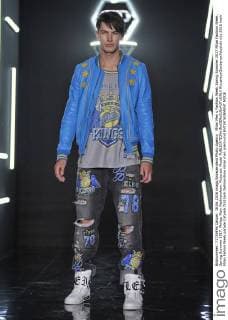 Milan Men s Fashion Week Spring Summer 2017 Milan Fashion Week, Spring Summer 2017. Philipp Plein Fashionshow. Pictured: Model  RiccardoxGiordanoxFotosicki