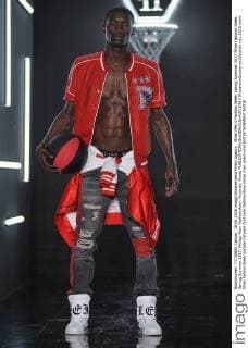 Milan Men s Fashion Week Spring Summer 2017 Milan Fashion Week, Spring Summer 2017. Philipp Plein Fashionshow. Pictured: Model  RiccardoxGiordanoxFotosicki