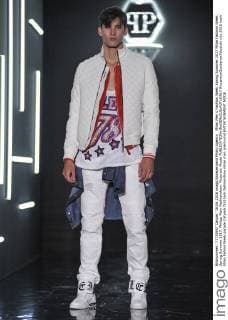 Milan Men s Fashion Week Spring Summer 2017 Milan Fashion Week, Spring Summer 2017. Philipp Plein Fashionshow. Pictured: Model  RiccardoxGiordanoxFotosicki