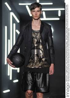 Milan Men s Fashion Week Spring Summer 2017 Milan Fashion Week, Spring Summer 2017. Philipp Plein Fashionshow. Pictured: Model  RiccardoxGiordanoxFotosicki