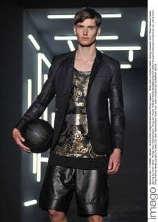 Milan Men s Fashion Week Spring Summer 2017 Milan Fashion Week, Spring Summer 2017. Philipp Plein Fashionshow. Pictured: Model  RiccardoxGiordanoxFotosicki