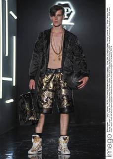 Milan Men s Fashion Week Spring Summer 2017 Milan Fashion Week, Spring Summer 2017. Philipp Plein Fashionshow. Pictured: Model  RiccardoxGiordanoxFotosicki