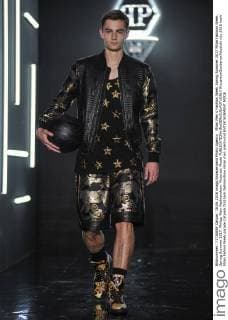 Milan Men s Fashion Week Spring Summer 2017 Milan Fashion Week, Spring Summer 2017. Philipp Plein Fashionshow. Pictured: Model  RiccardoxGiordanoxFotosicki