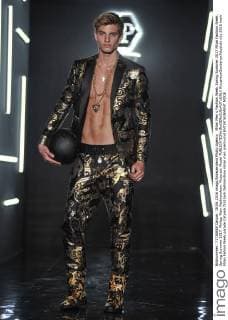 Milan Men s Fashion Week Spring Summer 2017 Milan Fashion Week, Spring Summer 2017. Philipp Plein Fashionshow. Pictured: Model  RiccardoxGiordanoxFotosicki