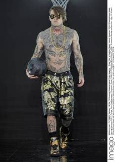 Milan Men s Fashion Week Spring Summer 2017 Milan Fashion Week, Spring Summer 2017. Philipp Plein Fashionshow. Pictured: Model  RiccardoxGiordanoxFotosicki
