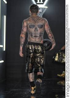 Milan Men s Fashion Week Spring Summer 2017 Milan Fashion Week, Spring Summer 2017. Philipp Plein Fashionshow. Pictured: Model  RiccardoxGiordanoxFotosicki