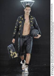 Milan Men s Fashion Week Spring Summer 2017 Milan Fashion Week, Spring Summer 2017. Philipp Plein Fashionshow. Pictured: Model  RiccardoxGiordanoxFotosicki