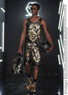 Milan Men s Fashion Week Spring Summer 2017 Milan Fashion Week, Spring Summer 2017. Philipp Plein Fashionshow. Pictured: Model  RiccardoxGiordanoxFotosicki
