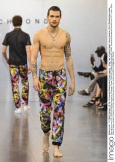 Milan Men s Fashion Week Spring Summer 2017 Milan Fashion Week, Spring Summer 2017.RICHMOND Fashionshow. Pictured: Model  RiccardoxGiordanoxFotosicki