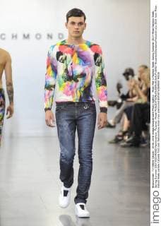 Milan Men s Fashion Week Spring Summer 2017 Milan Fashion Week, Spring Summer 2017.RICHMOND Fashionshow. Pictured: Model  RiccardoxGiordanoxFotosicki