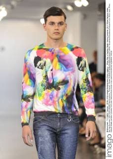 Milan Men s Fashion Week Spring Summer 2017 Milan Fashion Week, Spring Summer 2017.RICHMOND Fashionshow. Pictured: Model  RiccardoxGiordanoxFotosicki
