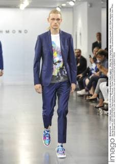 Milan Men s Fashion Week Spring Summer 2017 Milan Fashion Week, Spring Summer 2017.RICHMOND Fashionshow. Pictured: Model  RiccardoxGiordanoxFotosicki