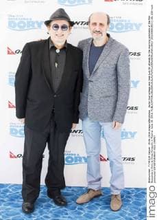 Javier Gurruchaga and Jose Luis Gil attends to the morning premiere of the film Buscando a Dory at Cines Kinepolis in Madrid. June 19. 2016.  (201606019031)