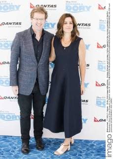 Andrew Stanton and Lindsay Collins attends to the morning premiere of the film Buscando a Dory at Cines Kinepolis in Madrid. June 19. 2016.  (201606019028)