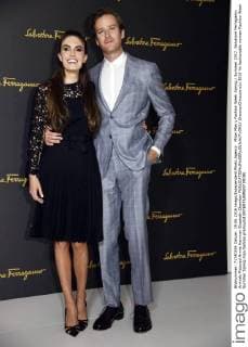 Milan Man s Fashion Week Spring Summer 2017. Salvatore Ferragamo Arrivals Pictured Armie Hammer Elizabeth Chamber  SimonaxChioccia