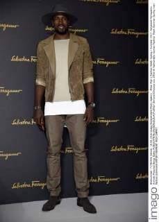 Milan Man s Fashion Week Spring Summer 2017. Salvatore Ferragamo Arrivals Pictured Serge Ibaka  SimonaxChioccia