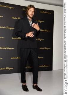 Milan Man s Fashion Week Spring Summer 2017. Salvatore Ferragamo Arrivals Pictured James Rousseau  SimonaxChioccia