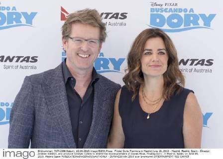 Findet Dorie Premiere in Madrid June 19, 2016 - Madrid, Madrid, Spain - Director, Andrew Stanton, and producer Lindsey Collins to attend the movie premiere of Disney Pixar, Finding Dory , in Madrid, Spain, on June 19, 2016. Madrid Spain - ZUMAn230