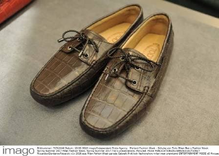 Mailand Fashion Week - Schuhe von Tods Milan Men s Fashion Week Spring Summer 2017 Milan Fashion Week, Spring Summer 2017.Tod s presentations. Pictured: Model  RiccardoxGiordanoxFotosicki