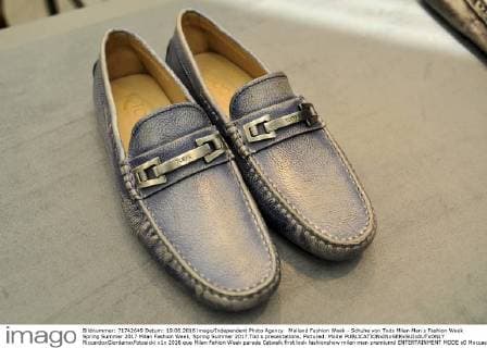 Mailand Fashion Week - Schuhe von Tods Milan Men s Fashion Week Spring Summer 2017 Milan Fashion Week, Spring Summer 2017.Tod s presentations. Pictured: Model  RiccardoxGiordanoxFotosicki