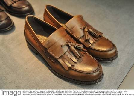 Mailand Fashion Week - Schuhe von Tods Milan Men s Fashion Week Spring Summer 2017 Milan Fashion Week, Spring Summer 2017.Tod s presentations. Pictured: Model  RiccardoxGiordanoxFotosicki