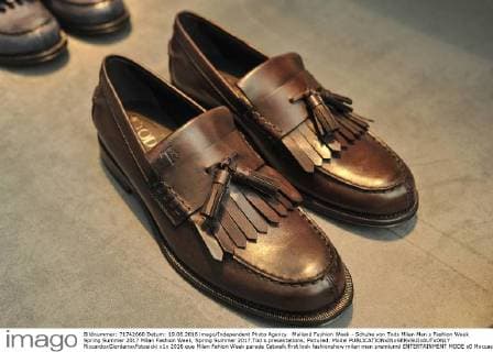 Mailand Fashion Week - Schuhe von Tods Milan Men s Fashion Week Spring Summer 2017 Milan Fashion Week, Spring Summer 2017.Tod s presentations. Pictured: Model  RiccardoxGiordanoxFotosicki