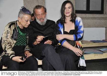 Milan Men s Fashion Week Spring Summer 2017 Milan Fashion Week, Spring Summer 2017. Missoni Pictured front row: Teresa Missoni  RiccardoxGiordanoxFotosicki