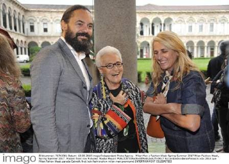 Milan Men s Fashion Week Spring Summer 2017 Milan Fashion Week, Spring Summer 2017. Missoni front row Pictured: Rosita Missoni  RiccardoxGiordanoxFotosicki