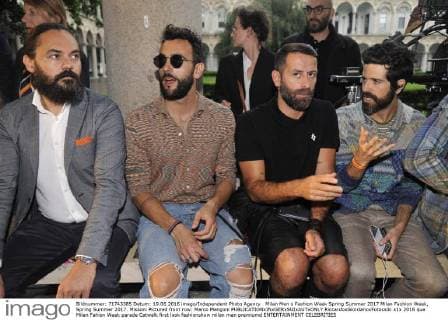 Milan Men s Fashion Week Spring Summer 2017 Milan Fashion Week, Spring Summer 2017. Missoni Pictured front row: Marco Mengoni  RiccardoxGiordanoxFotosicki