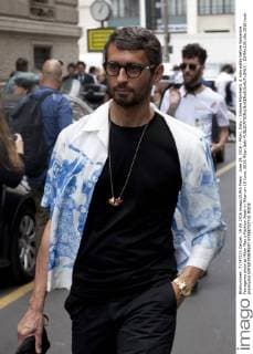 June 19, 2016 - Milan, Italy - Simone Marchetti. A man walks before Salvatore Ferragamo show at Milan Men s Fashion Week in Milan on 19 June, 2016 Milan Italy  - ZUMAn230