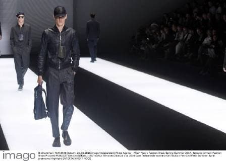 Milan Man s Fashion Week Spring Summer 2017. Emporio Armani Fashion Show Pictured  SimonaxChioccia