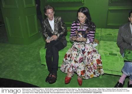 Ben Nordberg, Tina Leung - Milan Men s Fashion Week Spring Summer 2017 Milan Fashion Week, Spring Summer 2017. GUCCI front row Pictured:  RiccardoxGiordanoxFotosicki